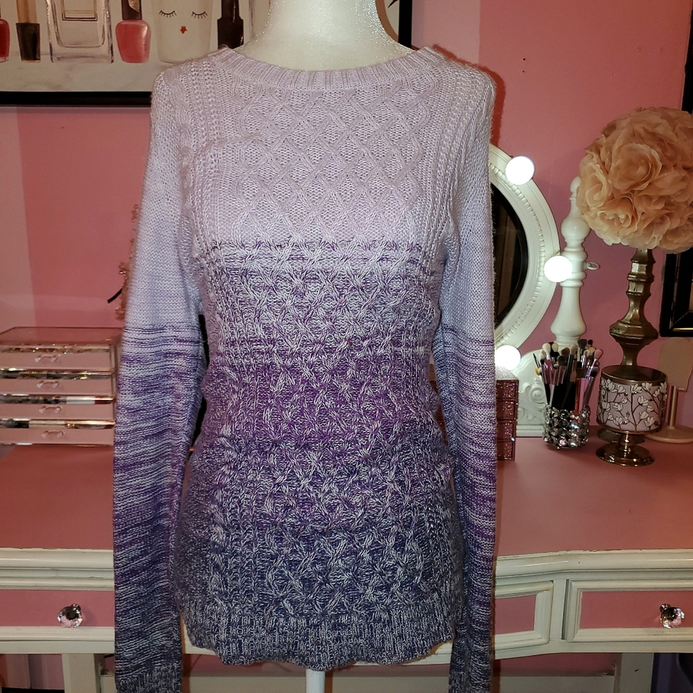 💜 St John's Bay purple knitted sweater (L)